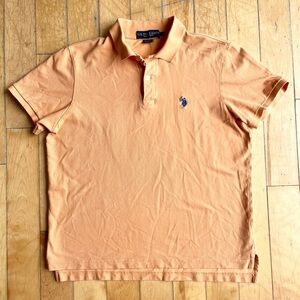 U.S. Polo Assn. Men's Light Orange Polo Size Medium